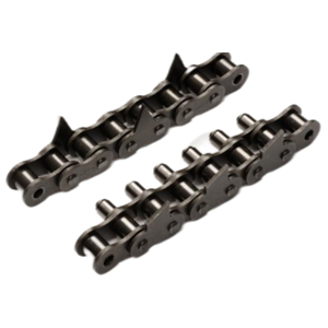 Roller chain with attachement